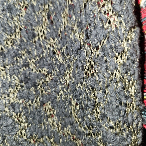 NWOT BKE Boutique Pieced Chiffon Open Weave Flyaway Cardigan Sweater Size S Cute - Picture 5 of 10